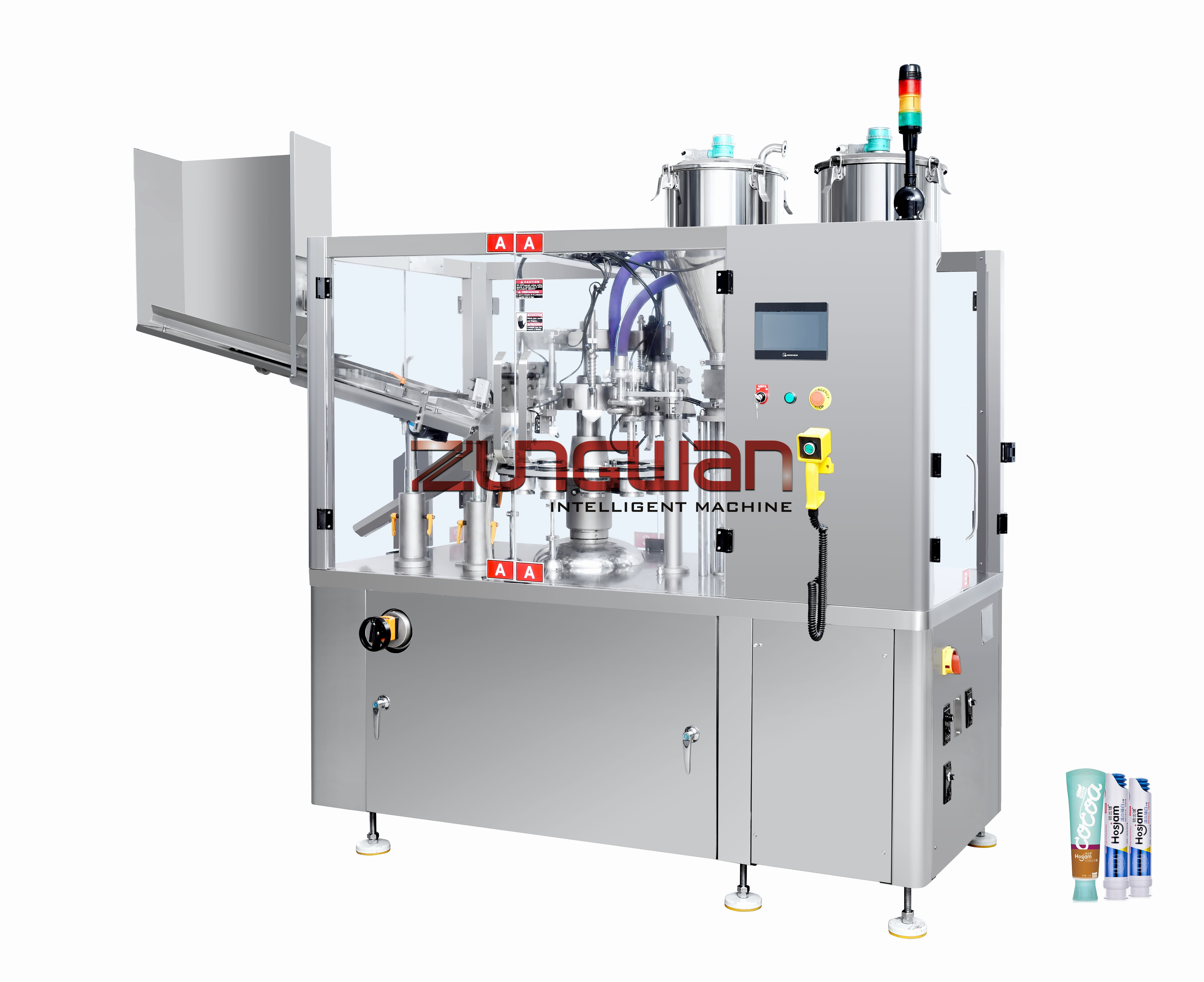 ZHF-100YD Multi Color Tube Filling & Sealing Machine